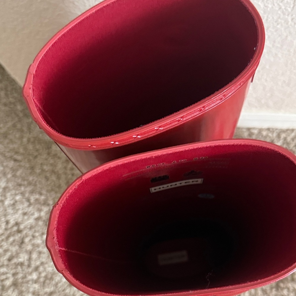 Hunter Red Gloss Tall Rain Boots - Picture 10 of 10